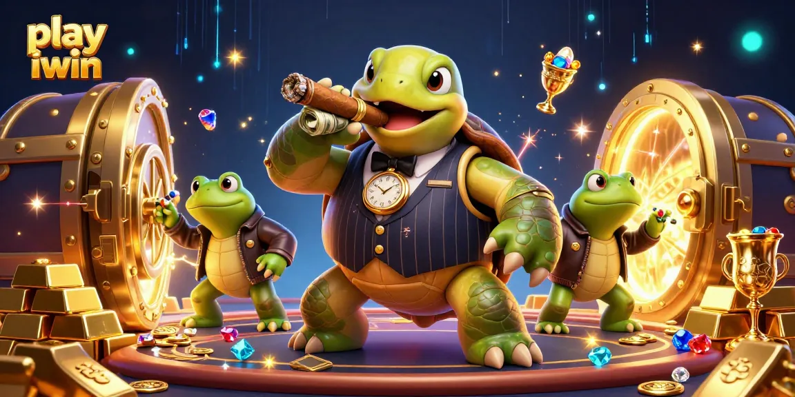 Engage in thrilling action to play iwin with a vivid casino adventure featuring a snapping turtle and frog enforcers.