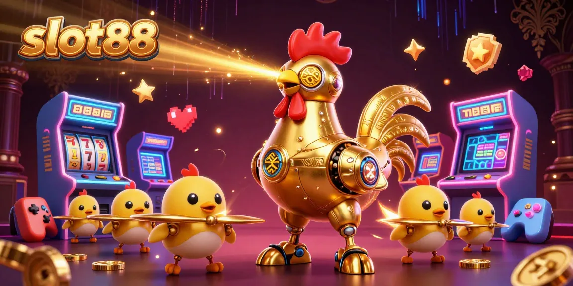 Slot88 meningkatkan peluang menang dengan ilustrasi kasino penuh warna dan dinamis.