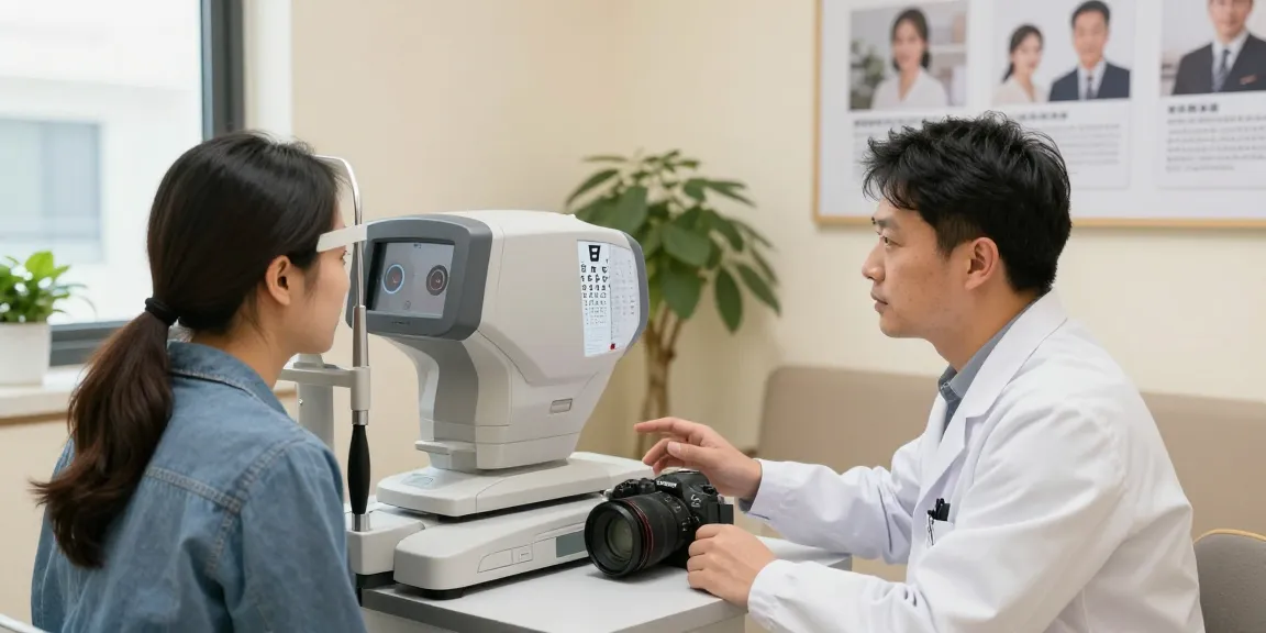 Patient consultation at SNU Eye Clinic, showcasing advanced vision correction techniques for eye care.