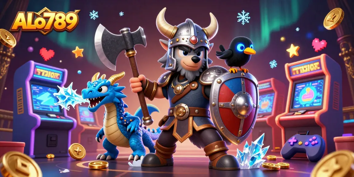 Experience exciting betting action with ALo789, featuring colorful casino elements and characters.