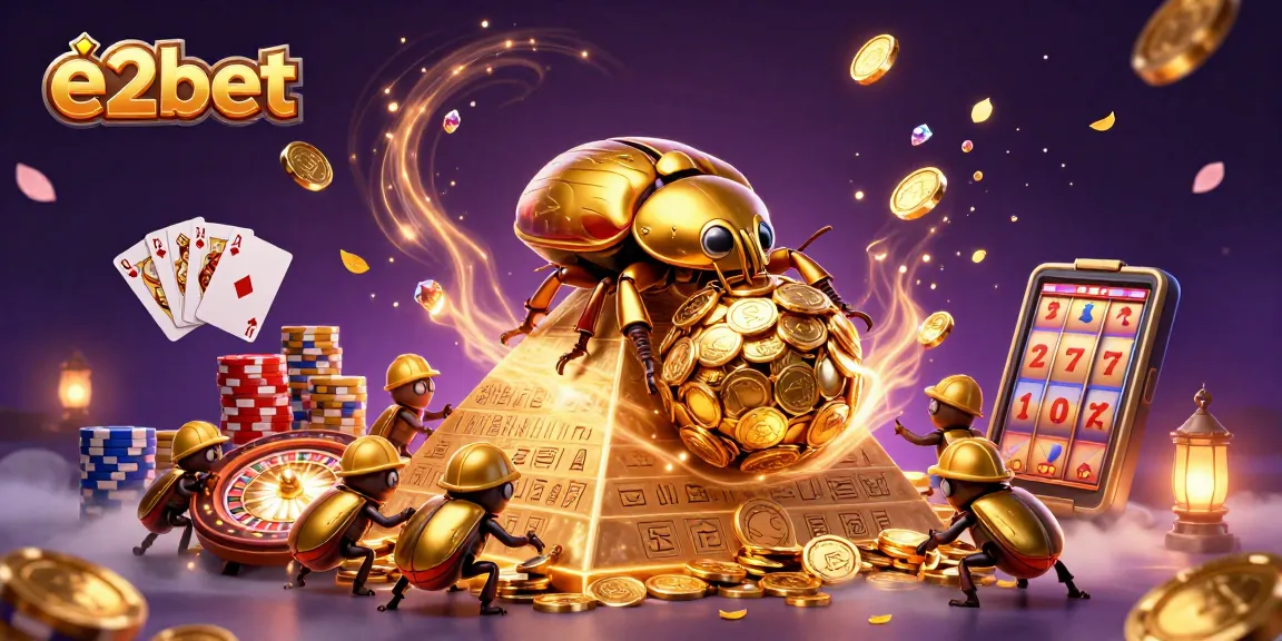 Experience winning with e2bet in a vibrant casino world filled with treasures and excitement.