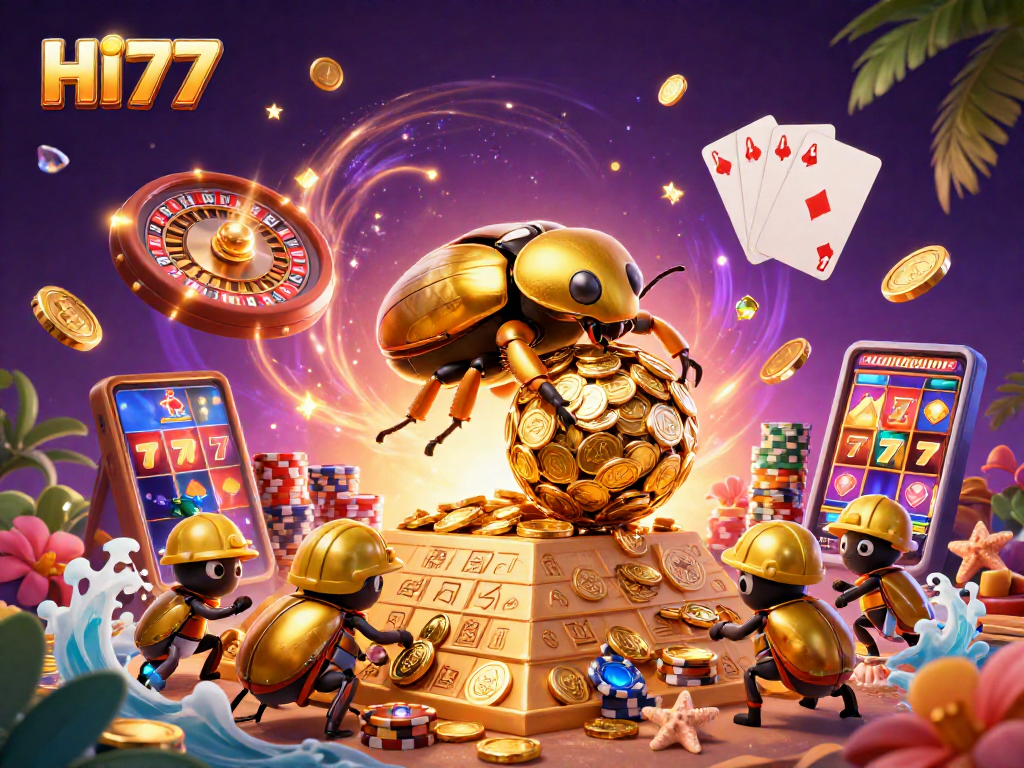 Players enjoy the excitement of winning with HI77’s vibrant casino game elements and rewards.