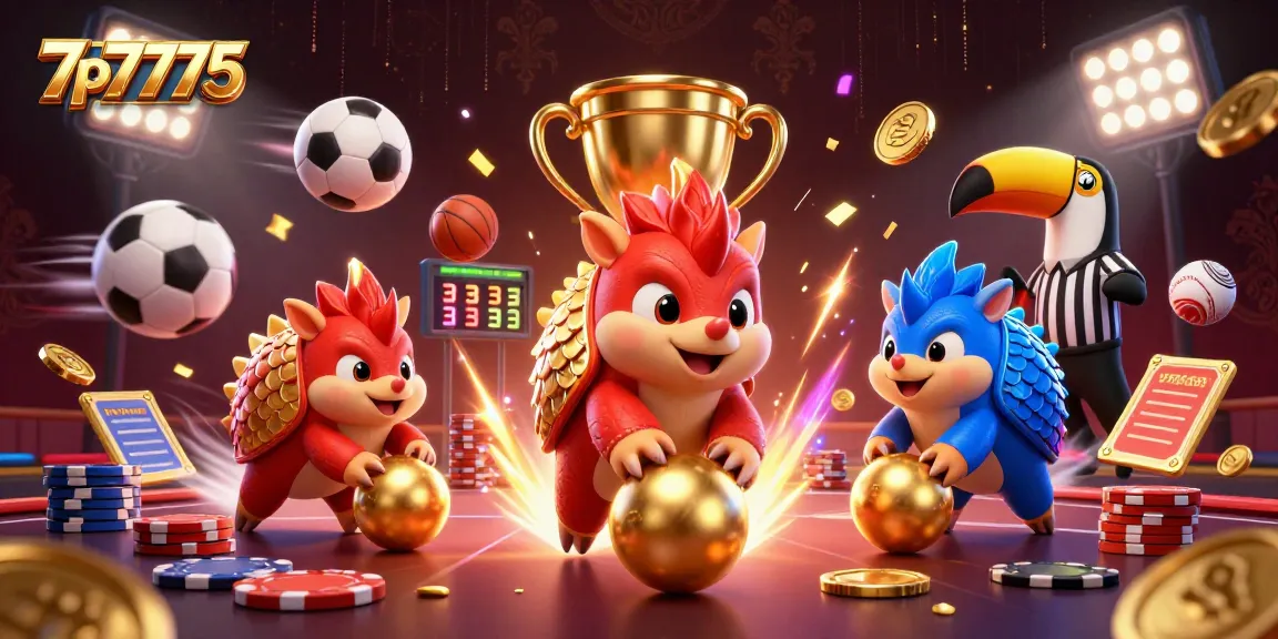 Experience thrilling action at 7p7775 with pangolins competing while bowling over poker chips.
