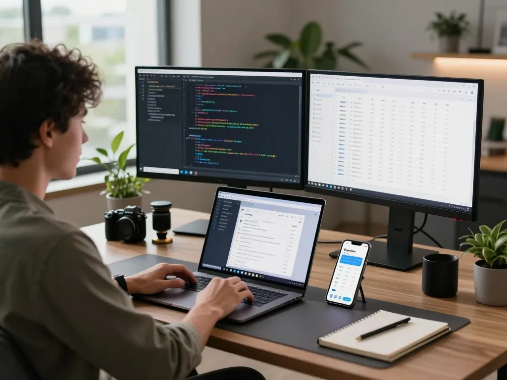 OpenClaw personal AI assistant in a modern workspace setting, showcasing tech integration and productivity.