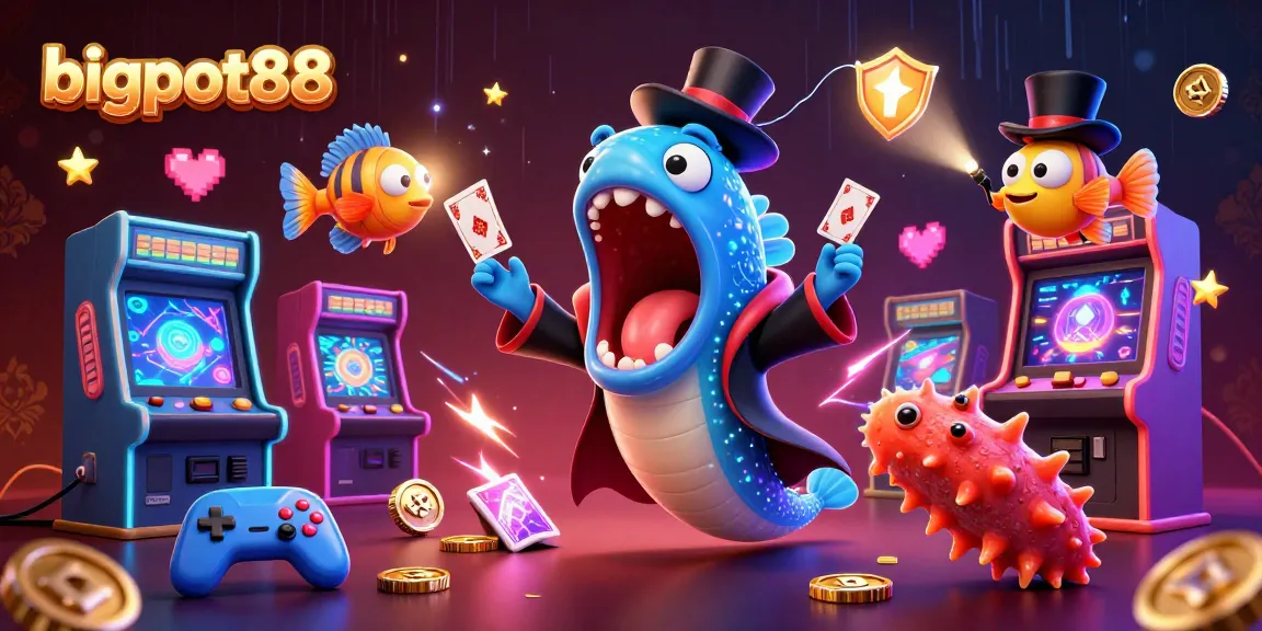 Experience seamless gaming action with bigpot88's vibrant and engaging casino experience featuring animated sea creatures.