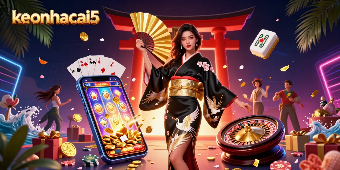 Engage with keonhacai5's vibrant Asian casino scene featuring interactive games and cultural elements.