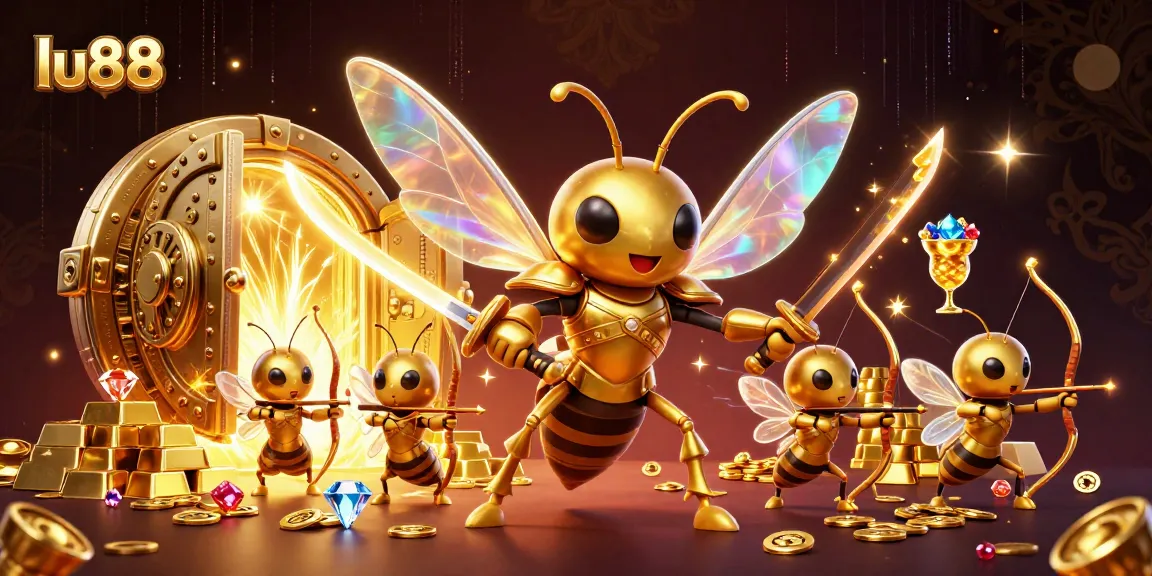 Engage with lu88's immersive gaming realm featuring a dynamic scene of rich casino elements.