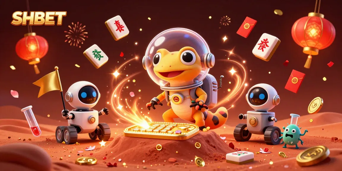 Experience SHBET's vibrant 3D casino world with cheerful aliens and exciting games.