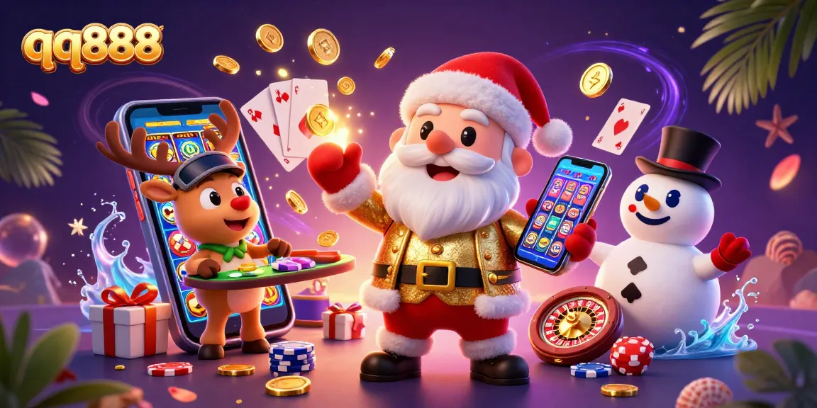 Experience thrilling gambling excitement with qq888 and colorful slot games in an enchanting scene.