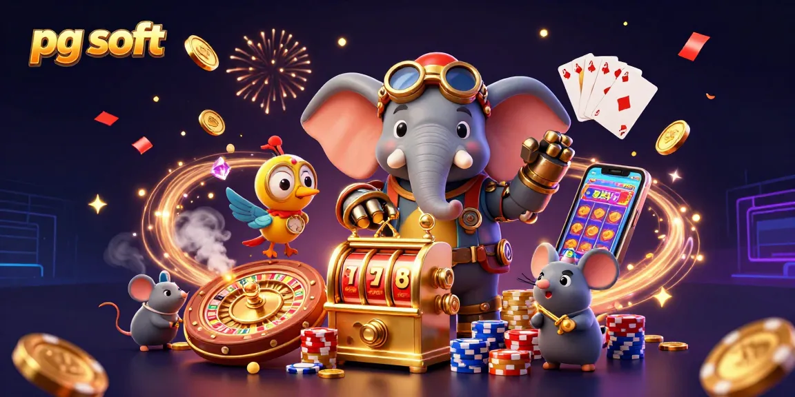 Spin the slot machine with pg soft for exciting wins and featured games in a dynamic casino scene.