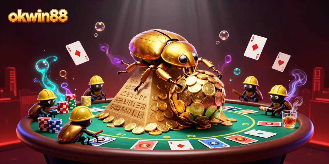 Engage with the thrilling adventures at okwin88 in a vibrant casino world filled with golden treasures and poker excitement!
