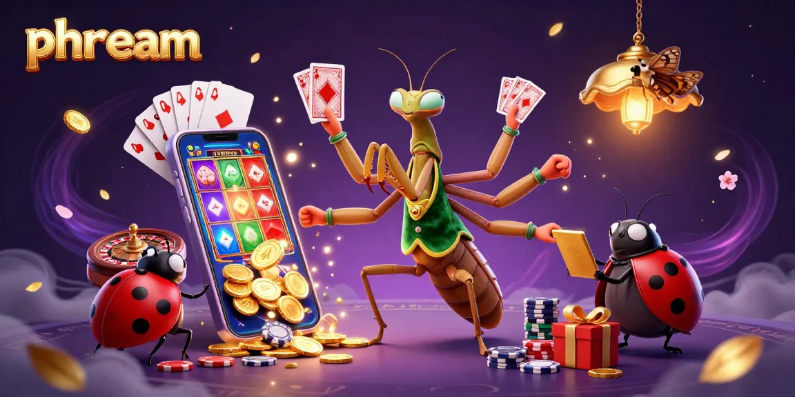 Win big at Phdream with vibrant casino gaming elements in a rich 3D illustration.