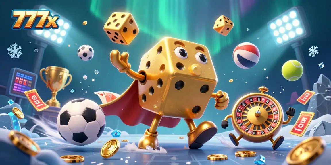Engage with the dynamic 777x gaming universe featuring vibrant characters and energetic elements.