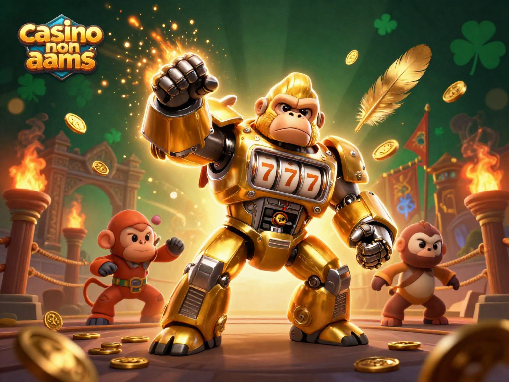 Gioca nei casinò non AAMS con slot machine e meccanismi innovativi, circondato da effetti speciali e vincite.
