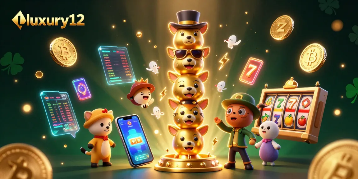 Spin slots and win with luxury12's dynamic online casino experience featuring golden totem pole.