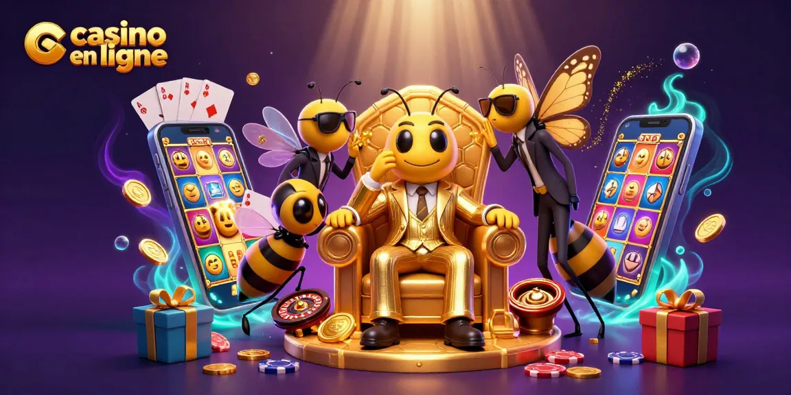 Jouez au casino en ligne avec des gains fascinants dans une scène dynamique avec bumblebee.