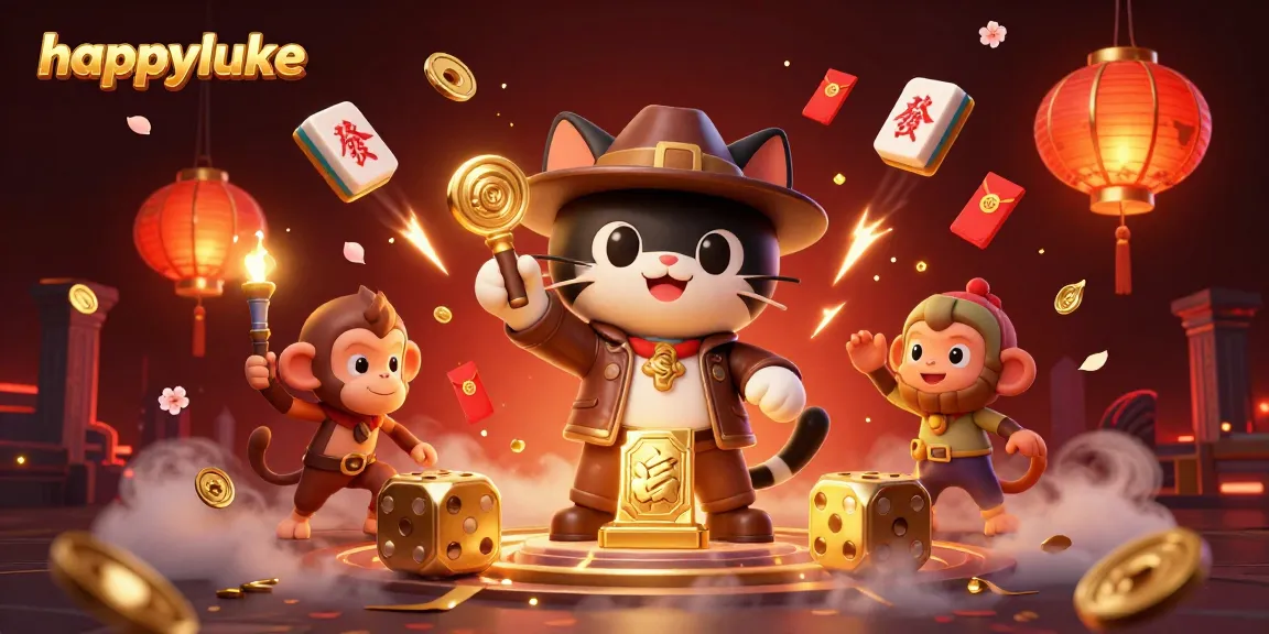 Engage with happyluke's vibrant casino adventure featuring dynamic characters and captivating game elements.