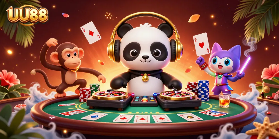 Experience thrilling gameplay in UU88 with vibrant casino characters and dynamic elements.
