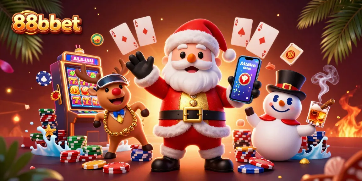 Spin reels and win jackpots with 88bbet at this vibrant casino scene featuring cartoon characters.