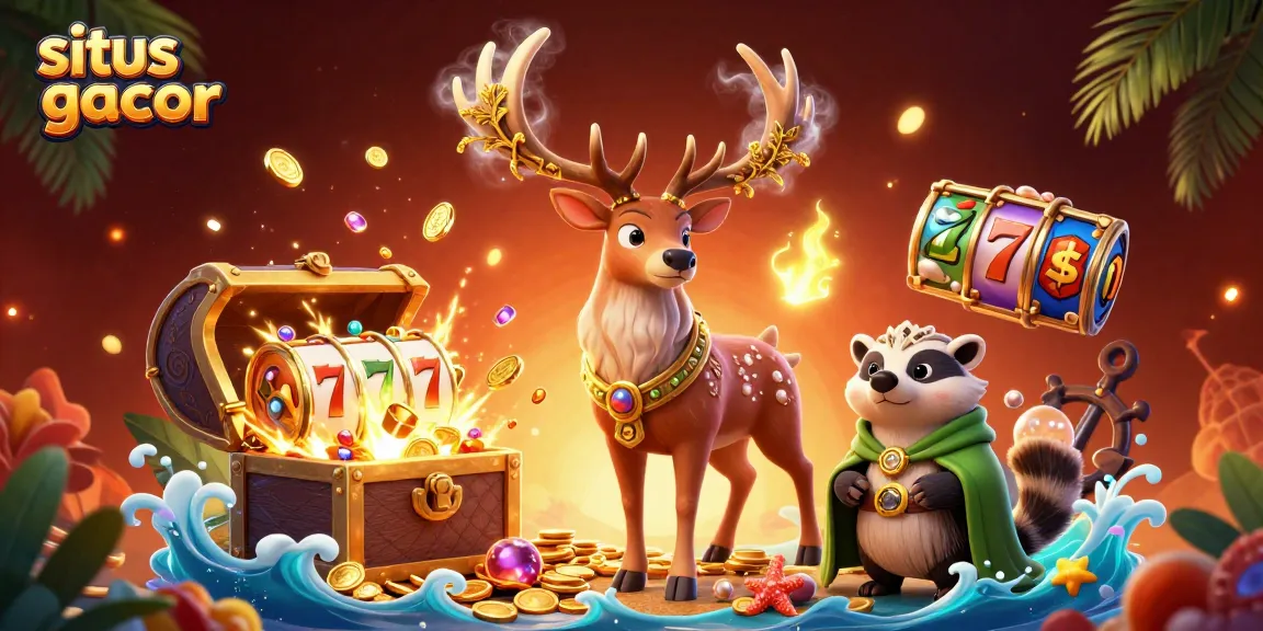Experience the thrill of situs slot gacor with vibrant characters and dynamic slot game elements.