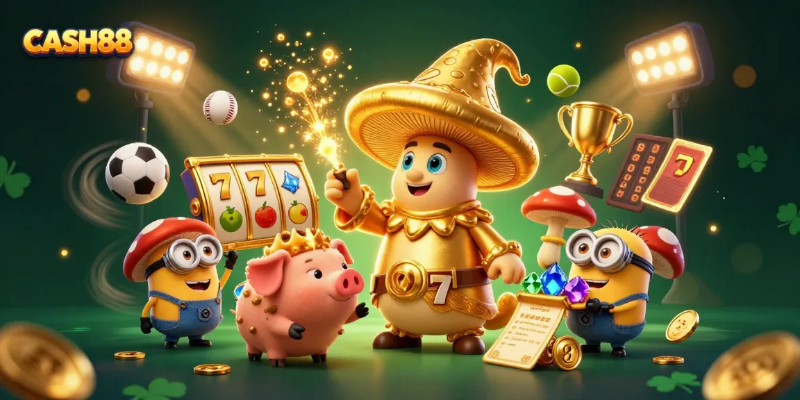 Bet on big wins at CASH88 with golden magic and exciting gameplay elements!