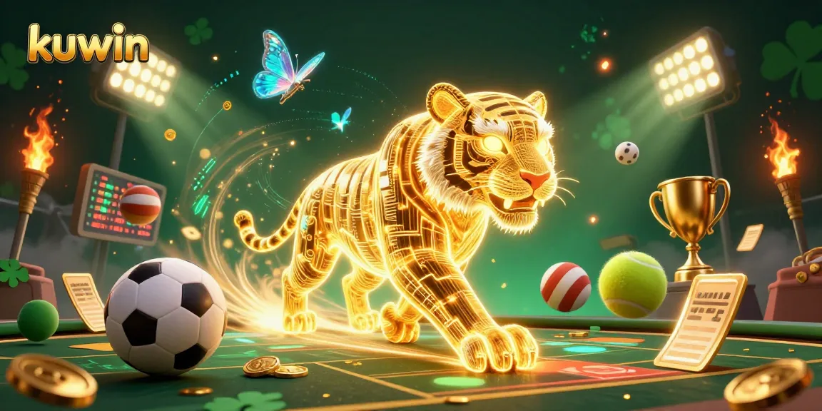 Experience the thrill of kuwin with dynamic sports betting elements in a vibrant digital casino atmosphere.