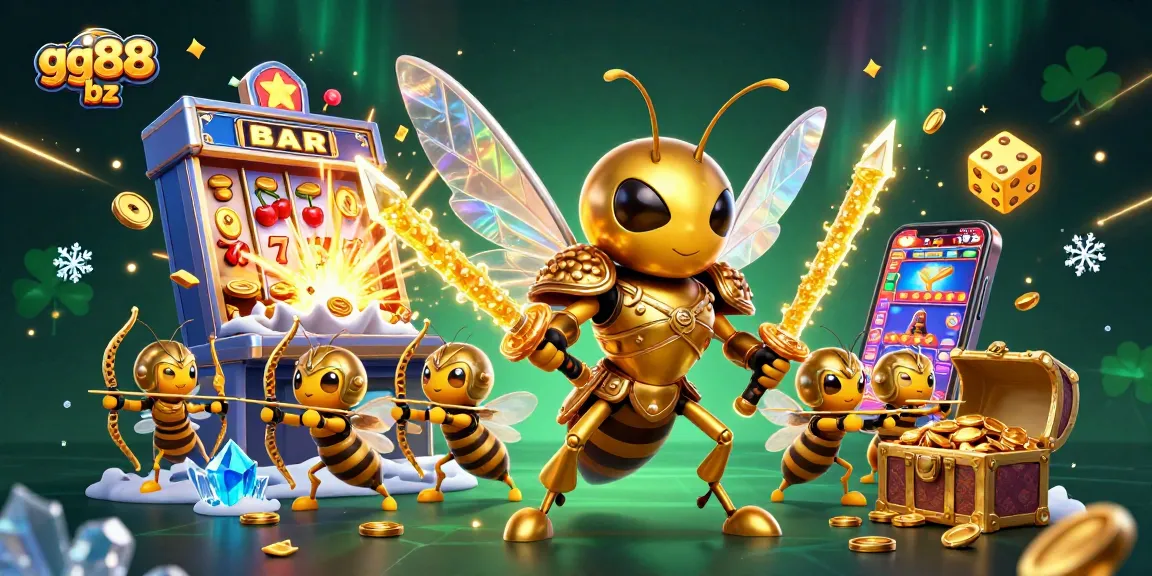Experience thrilling gameplay at gg88 bz with vibrant 3D illustrations of exciting slot jackpots and dynamic casino elements.