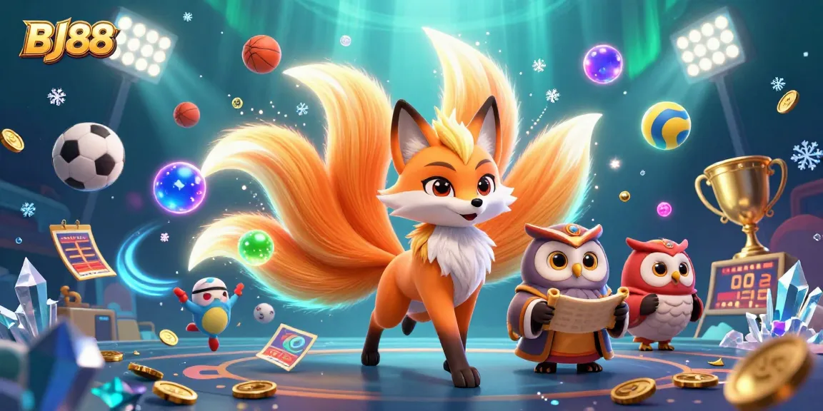 Experience the vibrant world of BJ88 with animated elements and dynamic gaming visuals.