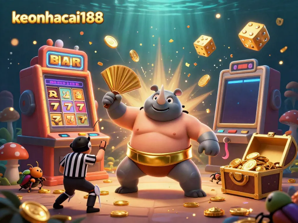 Experience the excitement of betting with keonhacai188 as a beetle champion triumphs in a vibrant casino showdown.