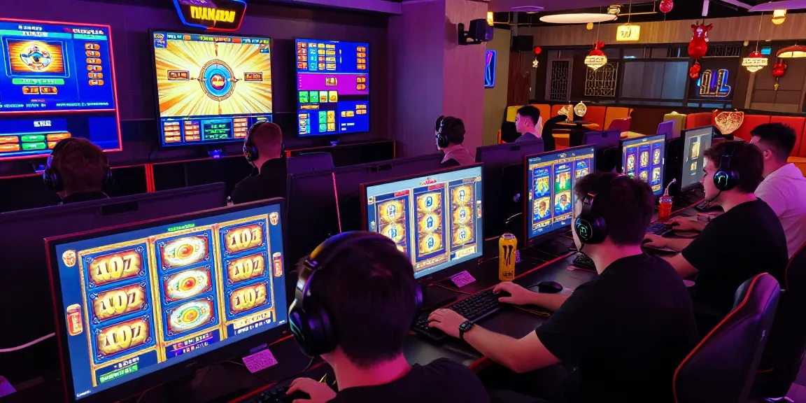 Players enjoying thrilling slot games on wd138.com, showcasing vibrant graphics and immersive gameplay.