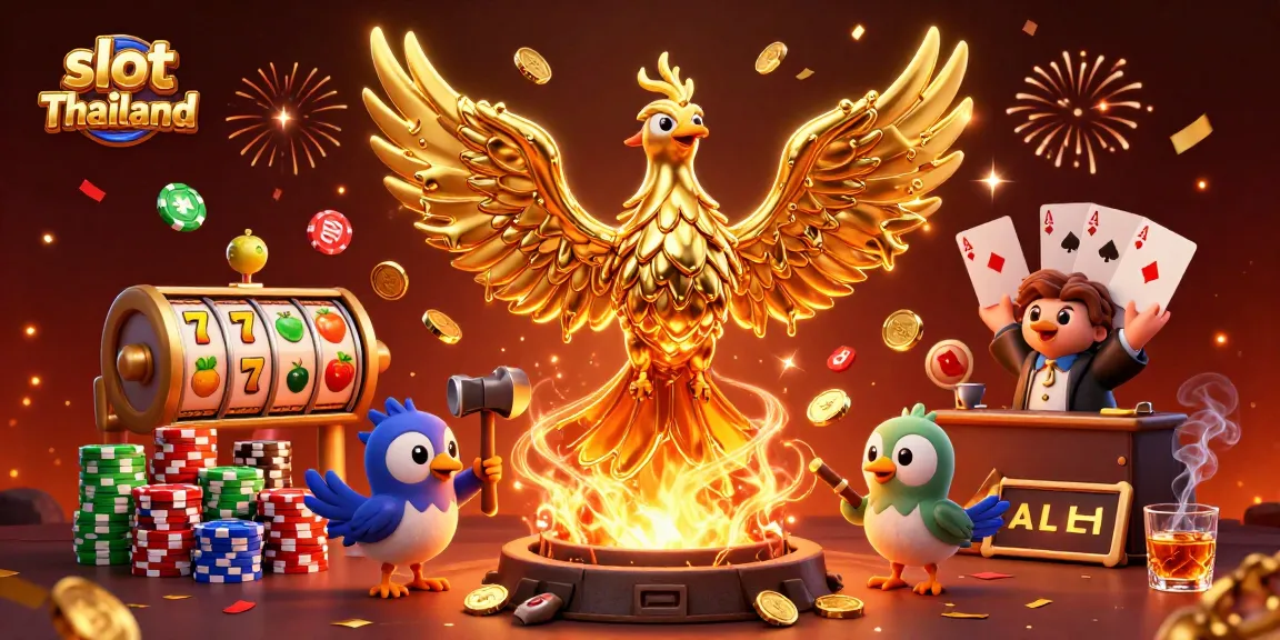 Menangkan jackpot di slot Thailand dengan ilustrasi 3D kartun mengesankan dan elemen permainan kasino yang menarik.