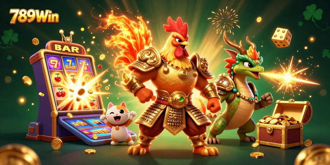 Engage with exciting gameplay mechanics at 789Win, featuring dynamic casino characters and vibrant game elements.