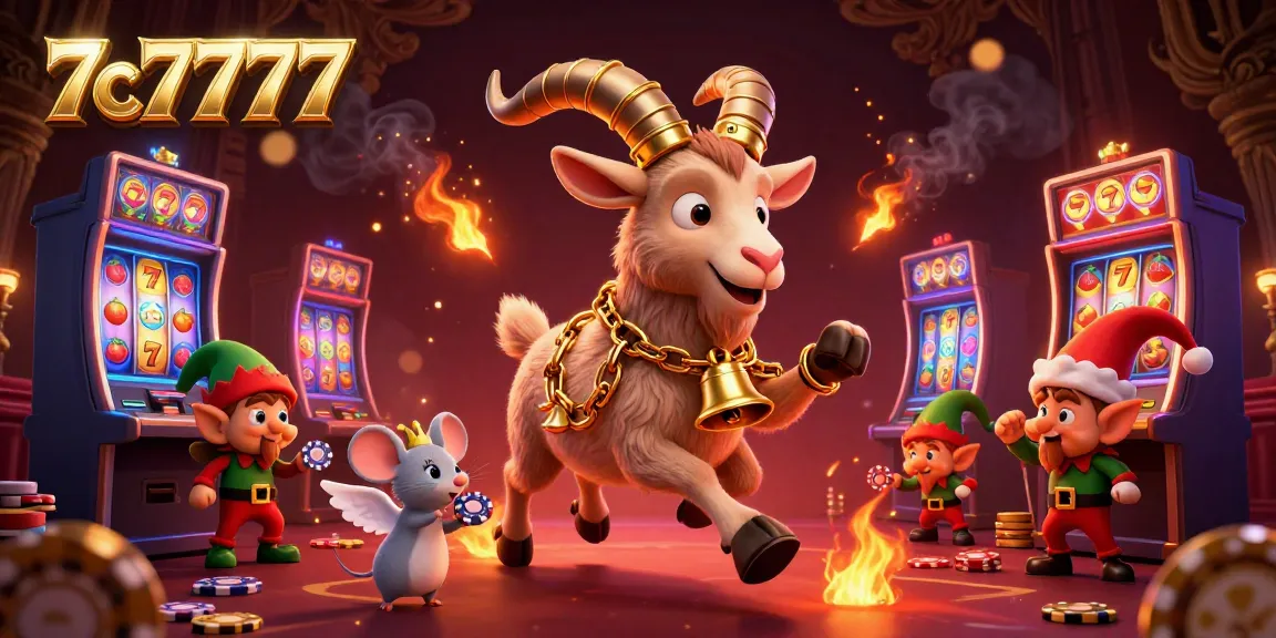 Experience the excitement of 7c7777 with Krampus running a festive casino filled with vibrant slots and playful characters.