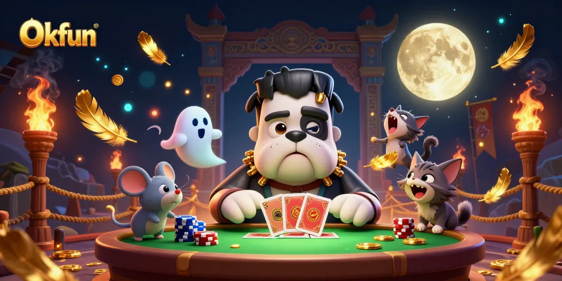 Okfun delivers thrilling card games with a spooky twist featuring unique 3D characters.