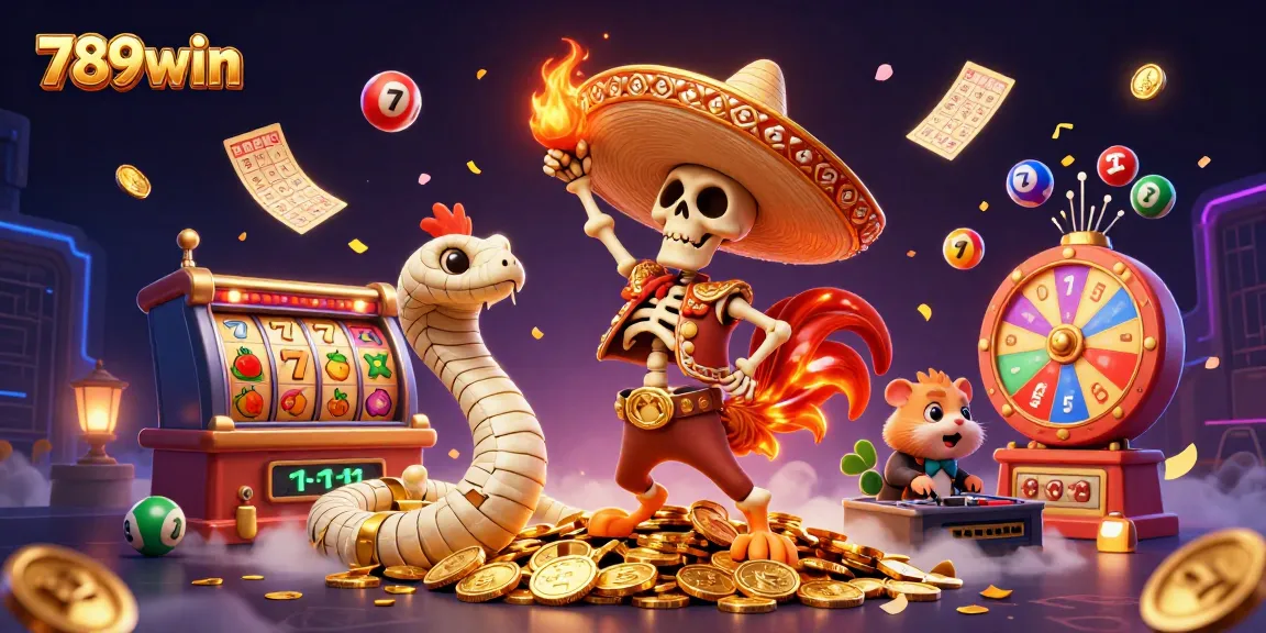 Engage with 789win's thrilling gaming action featuring vibrant characters and dynamic slots.