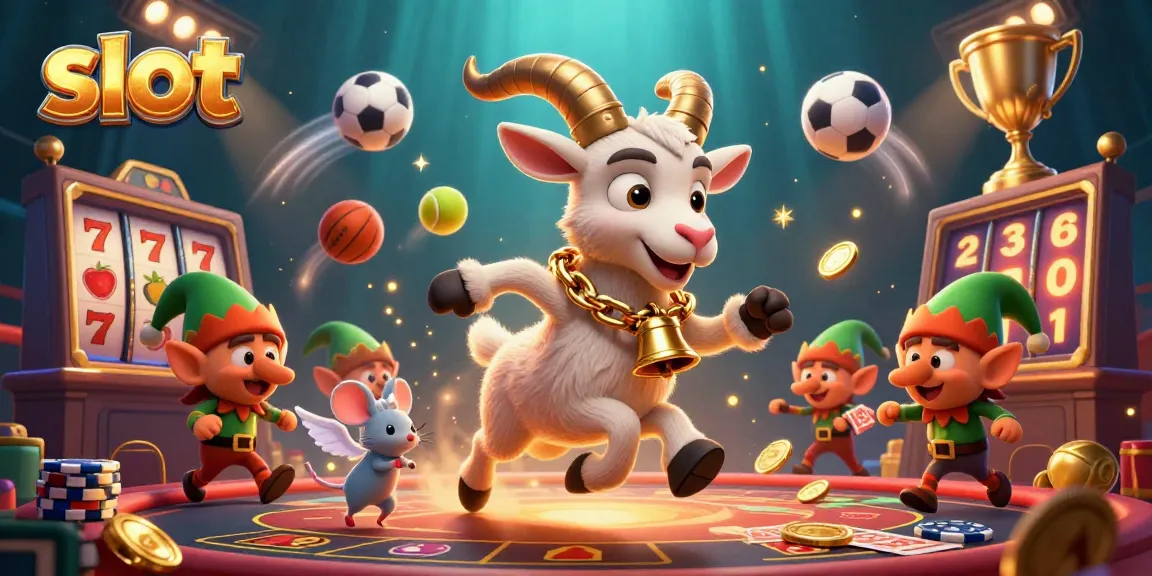 Slot yang menyenangkan dengan karakter Krampus dan mouse malaikat di kasino.