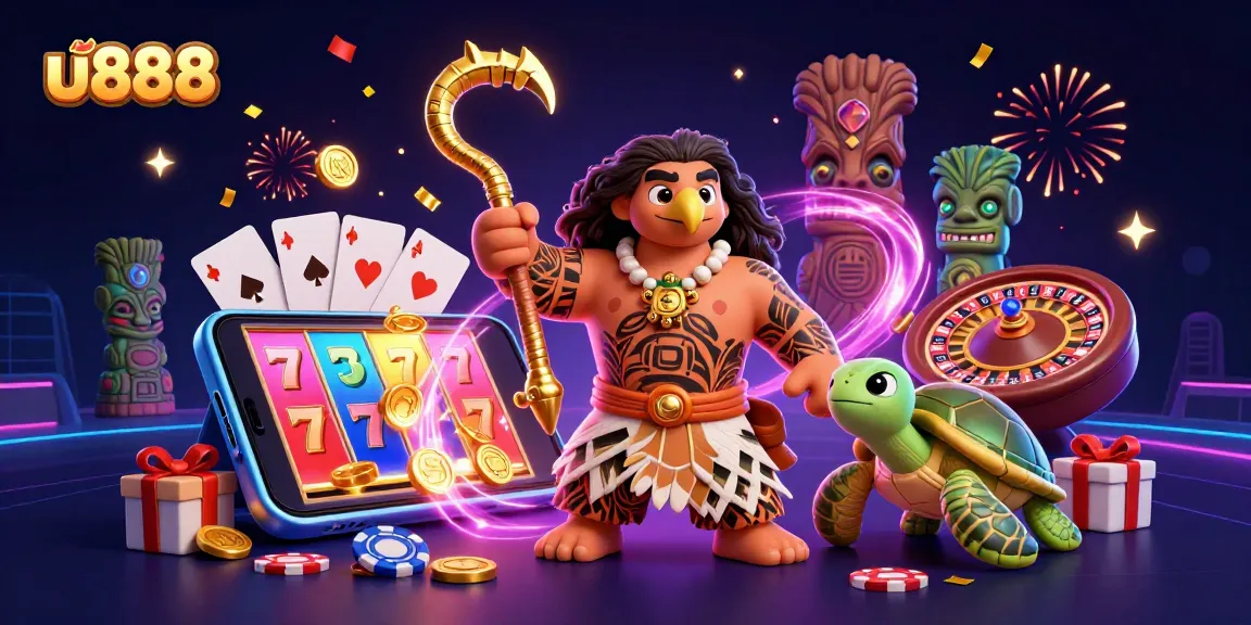 Spin thrilling slots at u888 with the joyous demigod hawk and his turtle friend!