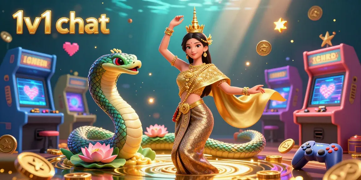Engage in thrilling 1v1 chat sessions with diverse strangers in a vibrant casino-themed scene.