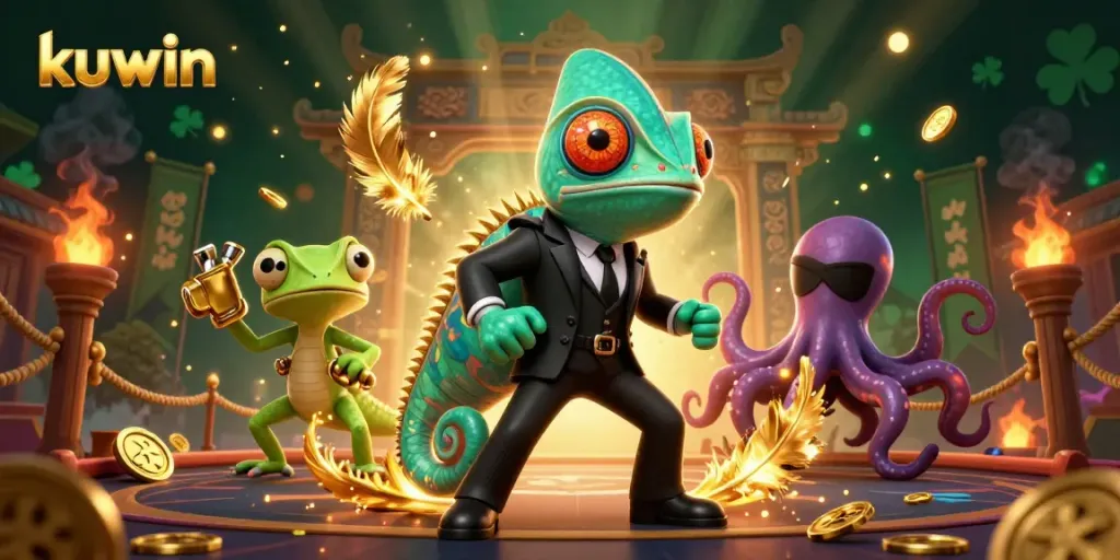 Experience kuwin's thrilling world of gambling with dynamic characters and vibrant visuals