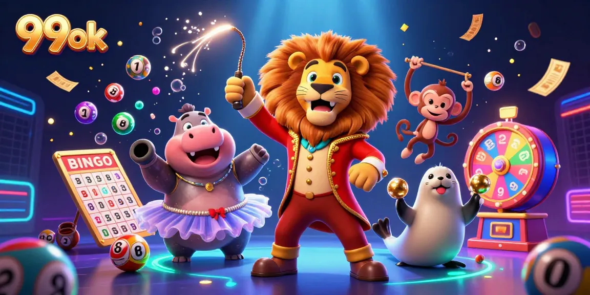 Experience thrilling action at 99ok with colorful lottery balls, engaging characters, and dynamic gambling elements!