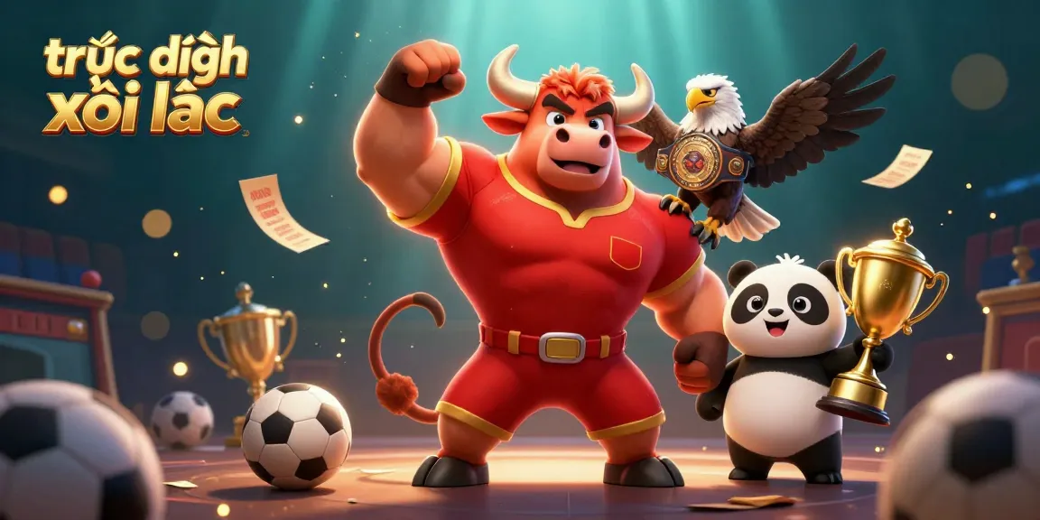 Experience live betting excitement with trực tiếp xôi lạc in a vibrant 3D illustration showcasing dynamic sports elements.