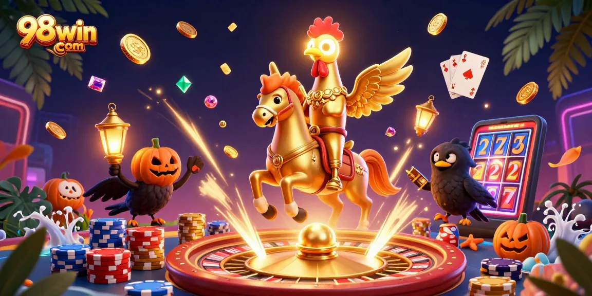 Engage in thrilling gameplay at 98win com, where vibrant casino scenes come alive with prizes and animations.