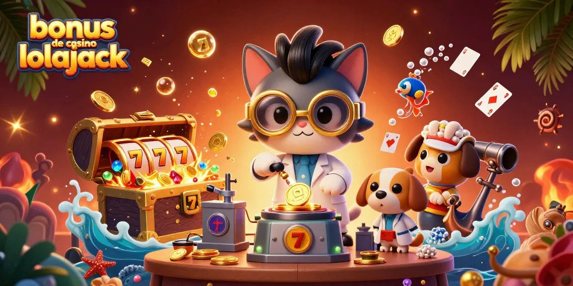 Découvrez le bonus de casino lolajack avec des personnages amusants et des éléments de jeux de hasard.