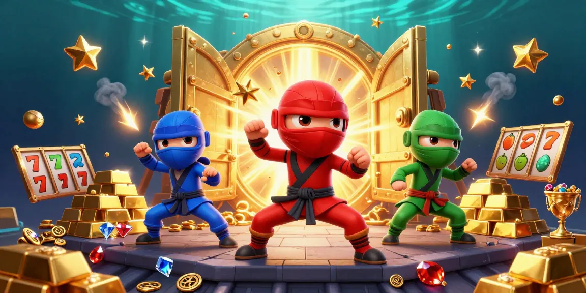 LUCKY88 slot game characters showcase thrilling martial arts action with vibrant casino elements.