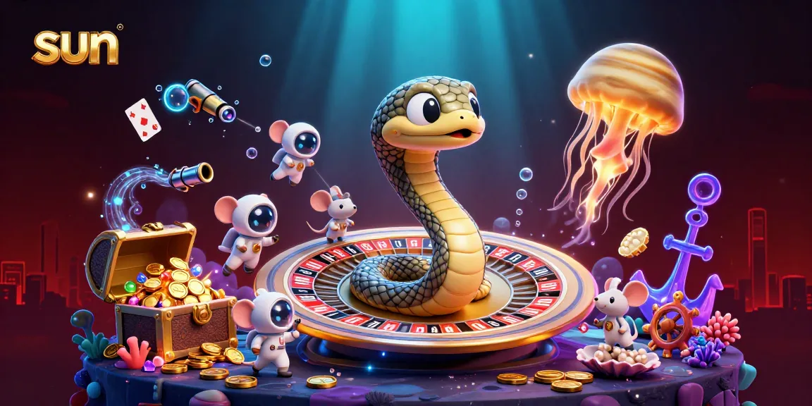 Engage in thrilling casino action with sun-themed characters and vibrant gaming elements