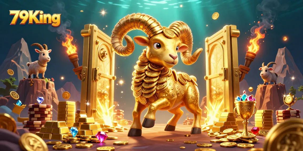 Catch the excitement at 79King with a vibrant 3D casino scene featuring golden delights.