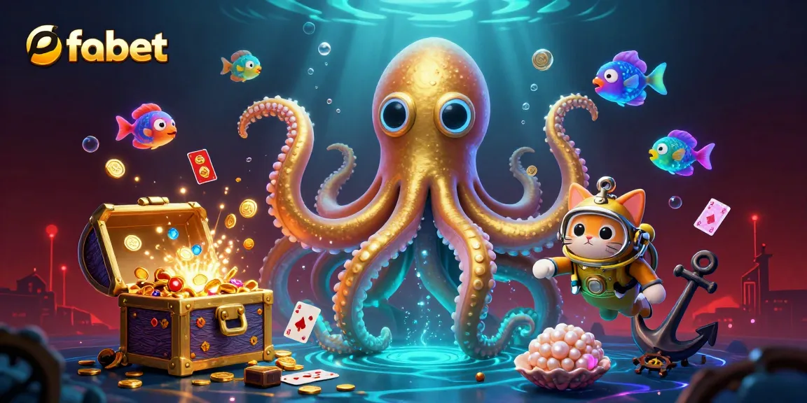 Experience fabet's exciting underwater adventure with a 3D kraken and dynamic casino elements