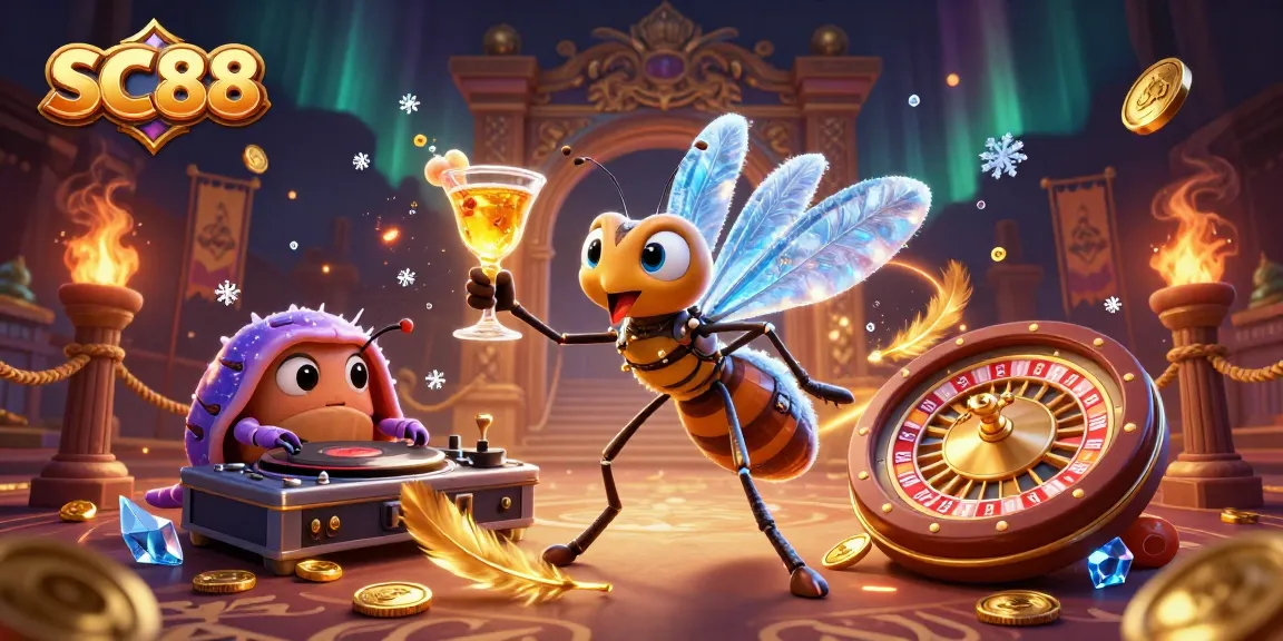 Experience thrilling gameplay with SC88's vibrant casino scene featuring unique characters and dynamic elements.