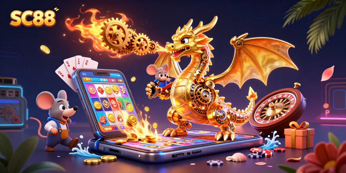 Experience SC88's dynamic gaming scene with advanced visuals and exciting casino elements.