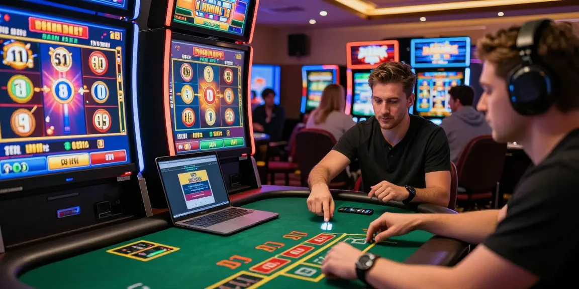 Players enjoying various games at casinos not on gamstop highlighting the excitement and freedom of online gambling.